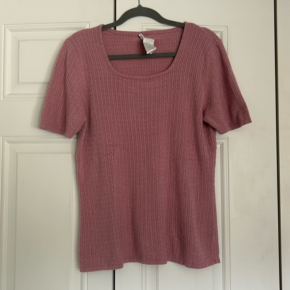 Pink sweater top